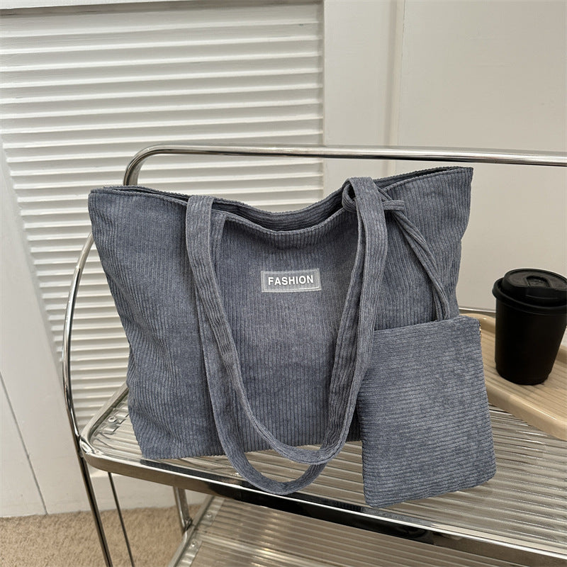 Soft Curve Everyday Tote in Dark Grey - Bag only