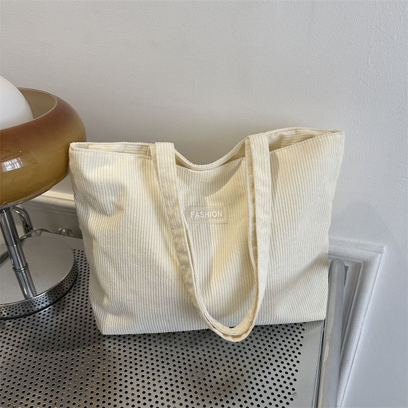 Soft Curve Everyday Tote in White - Bag only