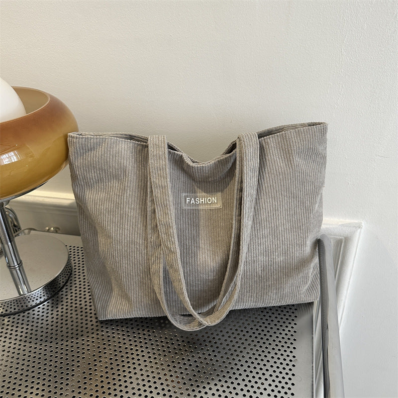Soft Curve Everyday Tote in Light Grey - Bag only