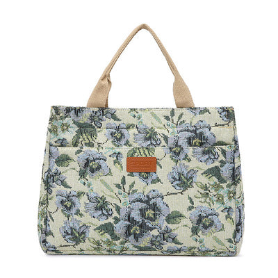 Blue Blossom Canvas Tote — supplier reference image