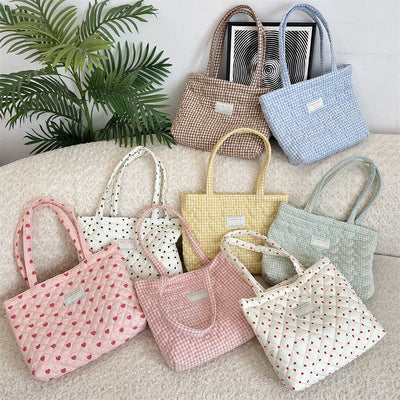 Sweetheart Pastel Quilted Tote — supplier reference image