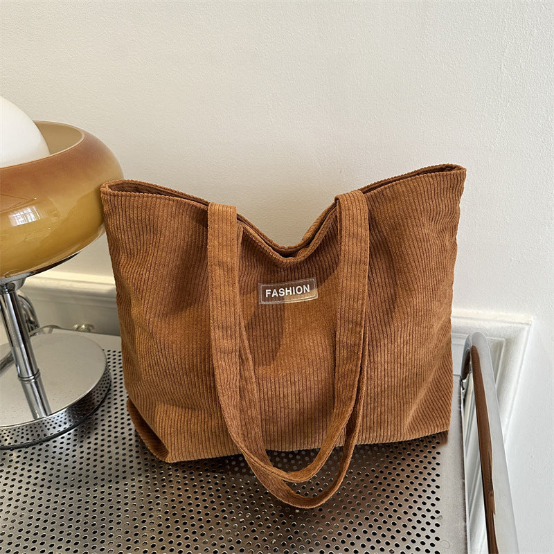Soft Curve Everyday Tote in Brown - Bag only