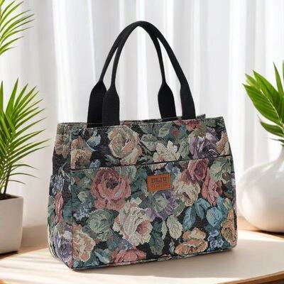 Painterly Rose Mini Tote — supplier reference image