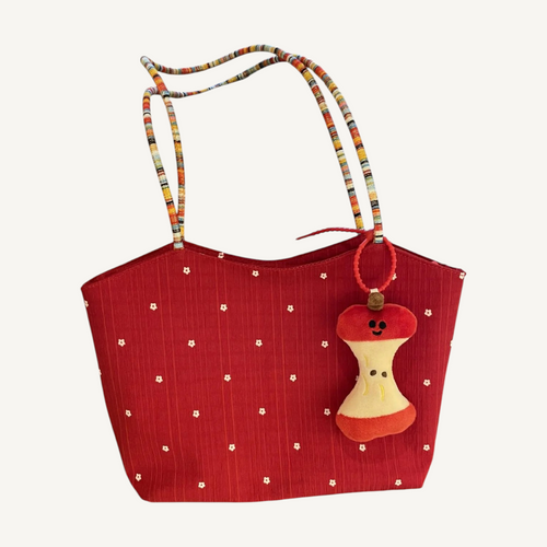 Apple Dot Mini Tote — product on a light background