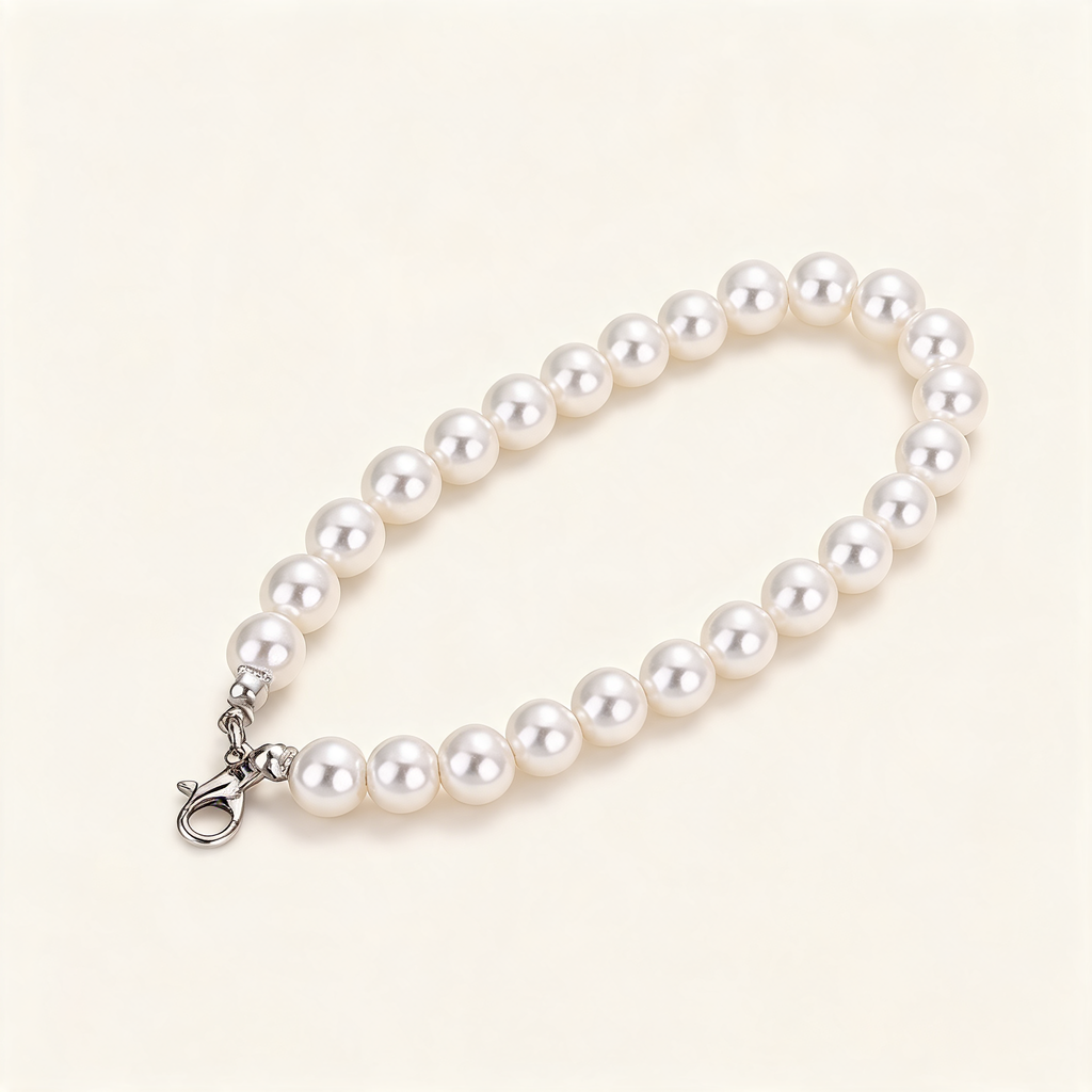 Everyday Pearl Look Bag Chain — three-quarter product view | Mak&Malva gallery 1-3