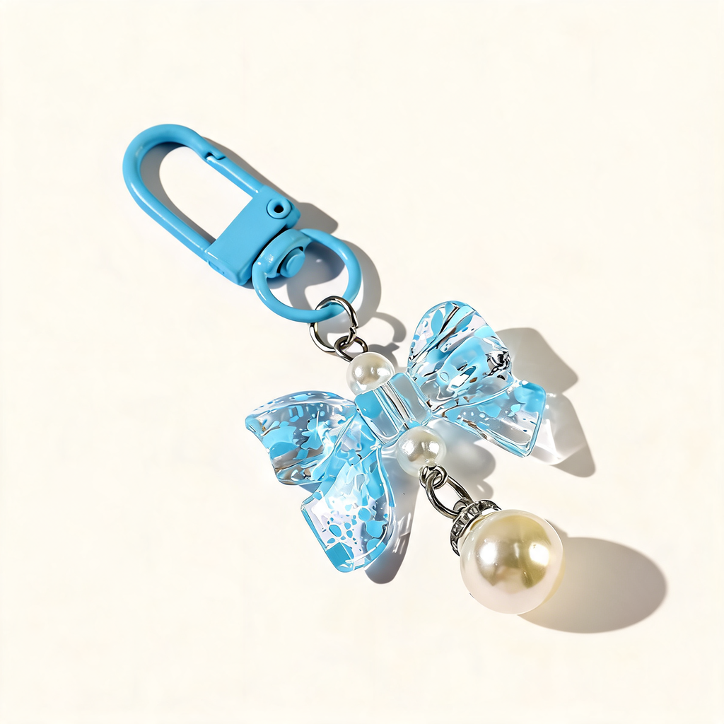 Starlight Bow And Pearl Look Charm — front product view | Mak&Malva gallery 1-3