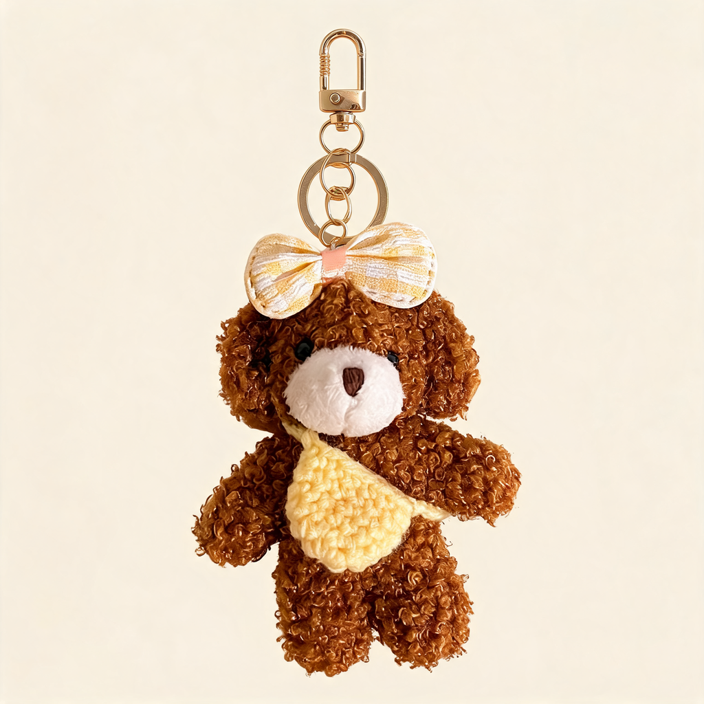 Plush Friends Bag Charm — three-quarter product view | Mak&Malva gallery 1-3