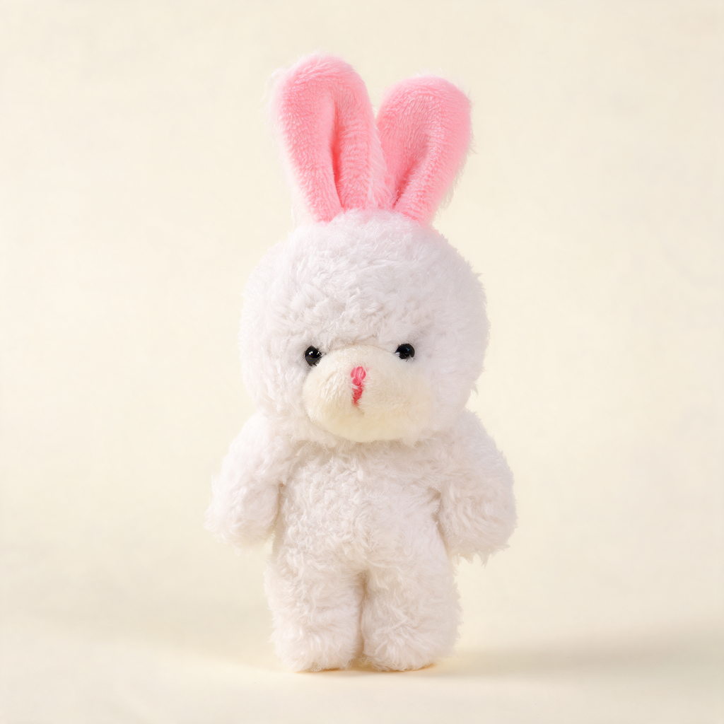 Blush Bunny Bag Charm — front product view | Mak&Malva gallery 1-3