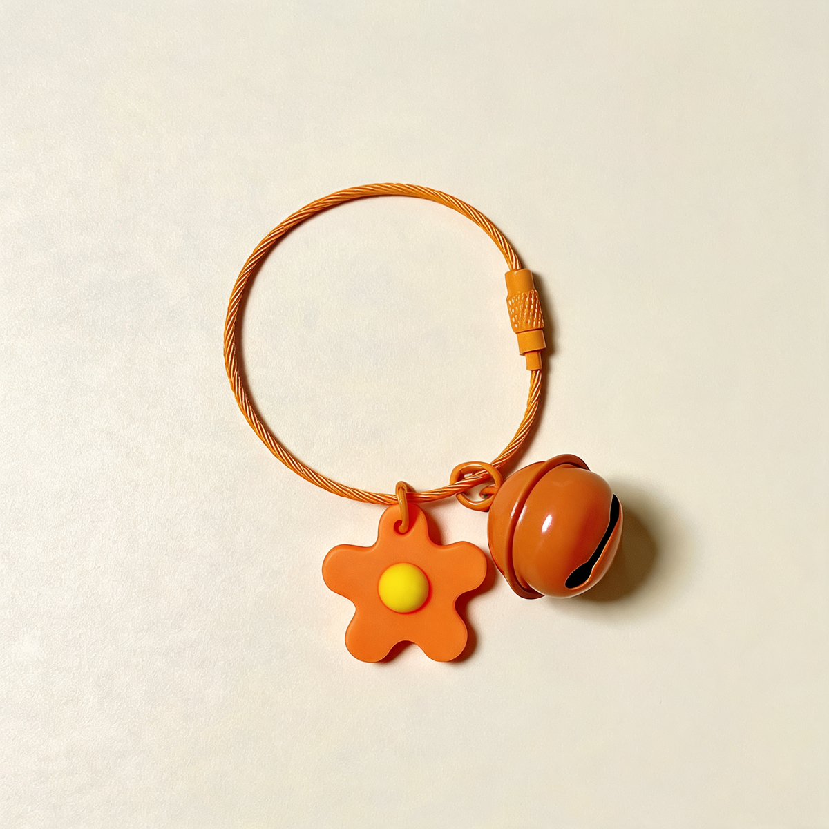 Little Flower Bell Bag Charm — front product view | Mak&Malva gallery 1-3