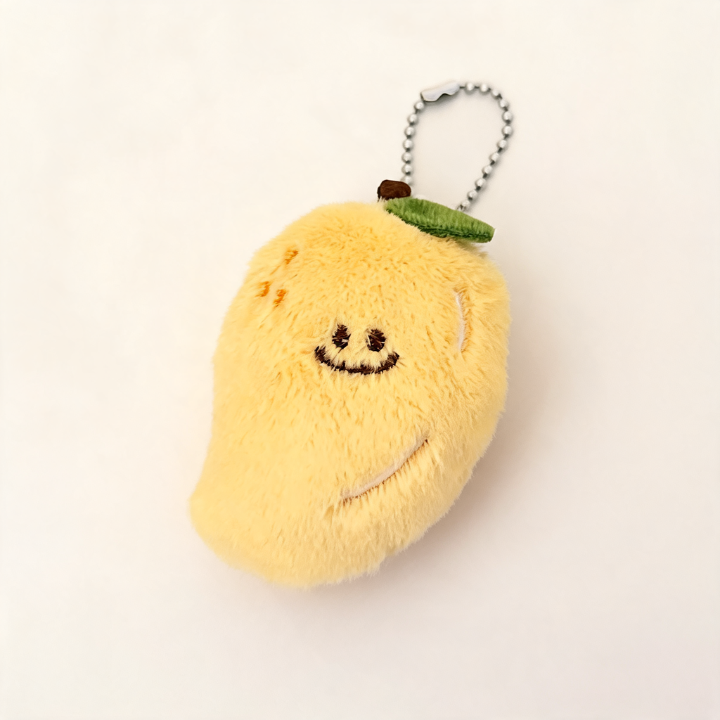 Little Mango Plush Bag Charm — front product view | Mak&Malva gallery 1-3