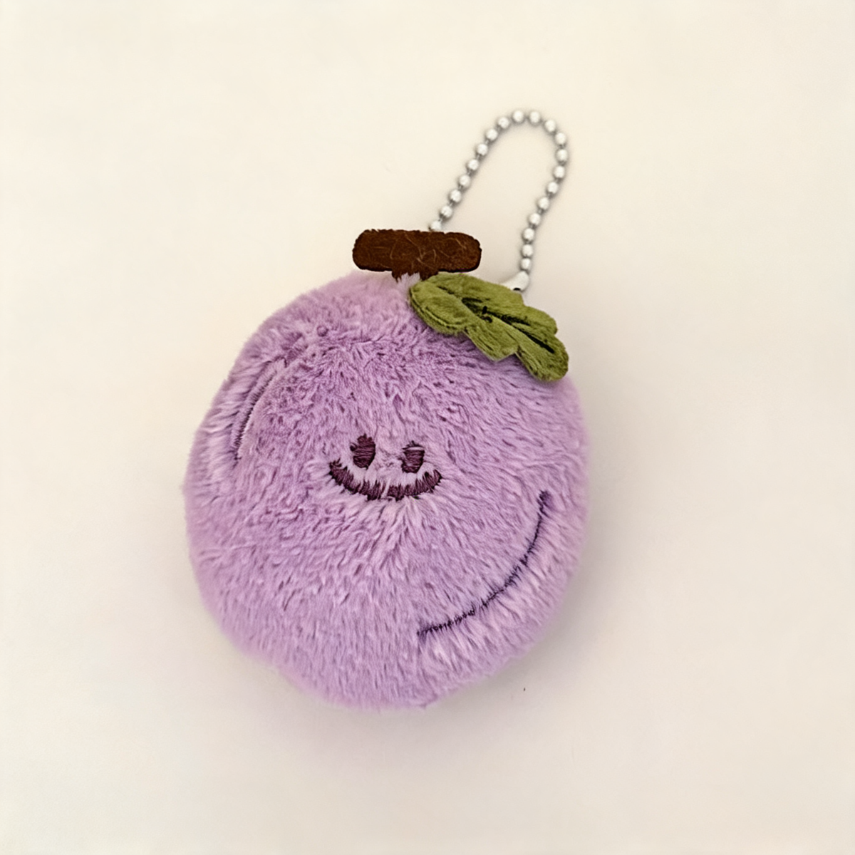 Little Grape Plush Bag Charm — front product view | Mak&Malva gallery 1-3