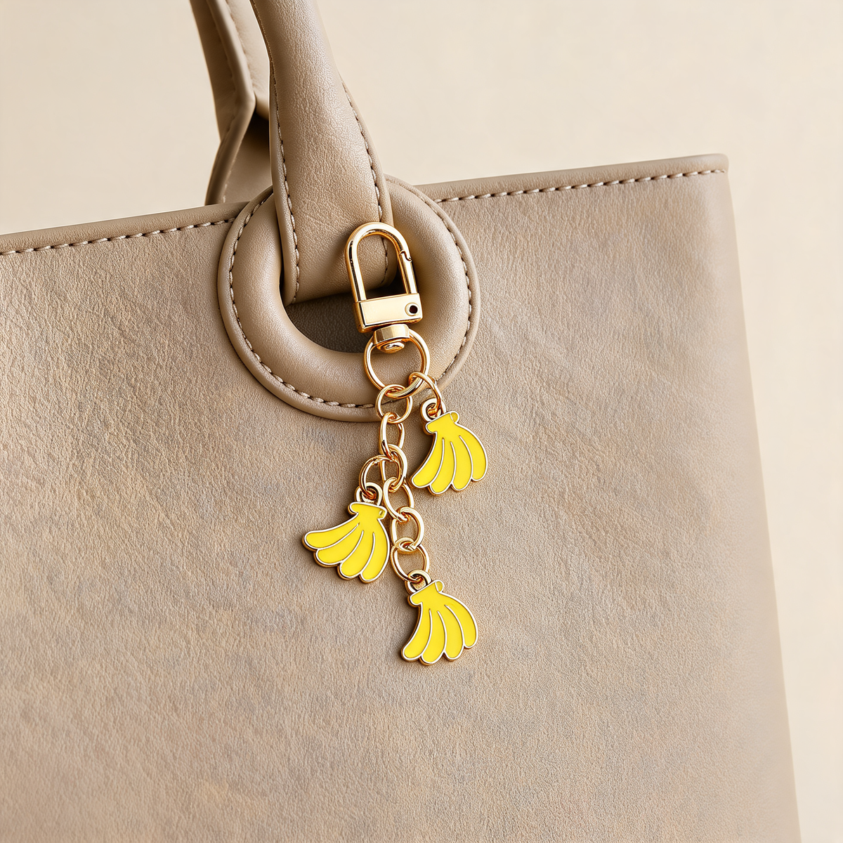 Orchard Enamel Look Bag Charm — lifestyle styling | Mak&Malva gallery 1-3