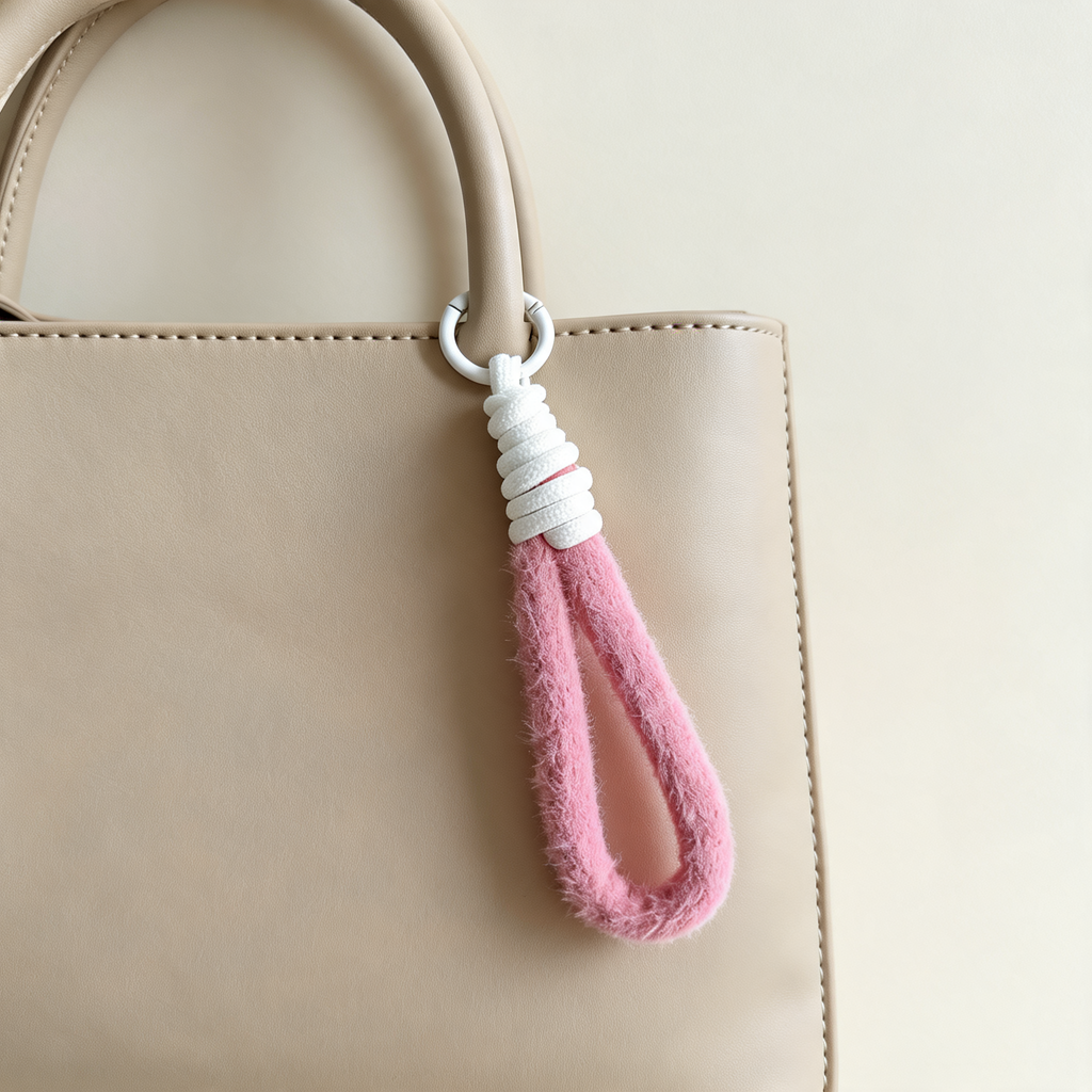Soft Loop Bag Charm — lifestyle styling | Mak&Malva gallery 1-3