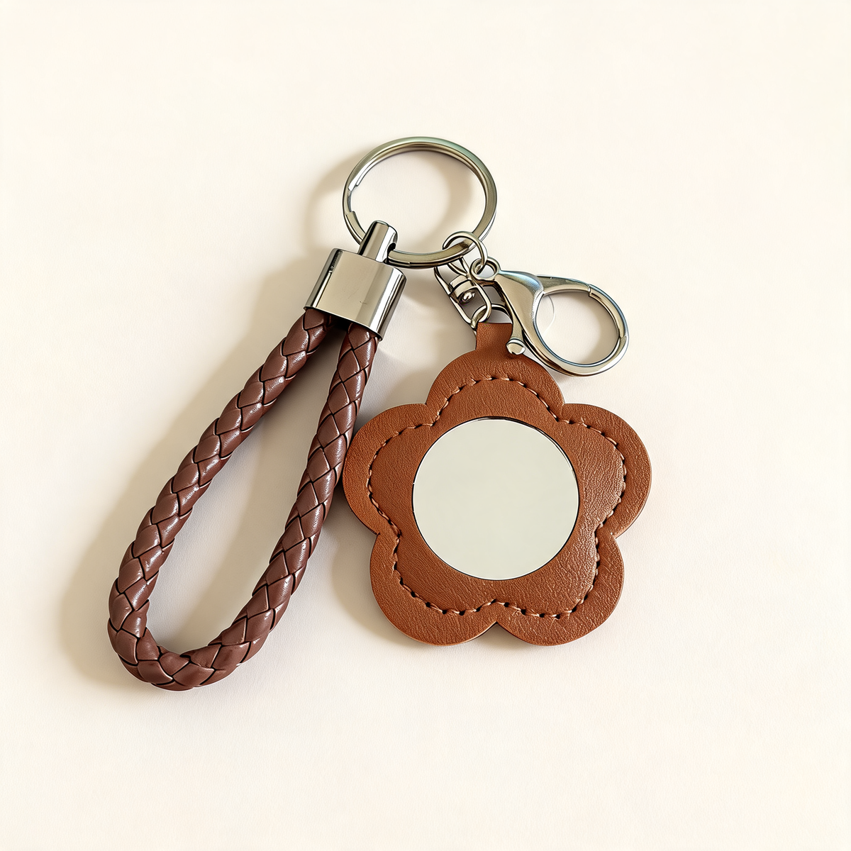 Petal Mirror Bag Charm — front product view | Mak&Malva gallery 1-3