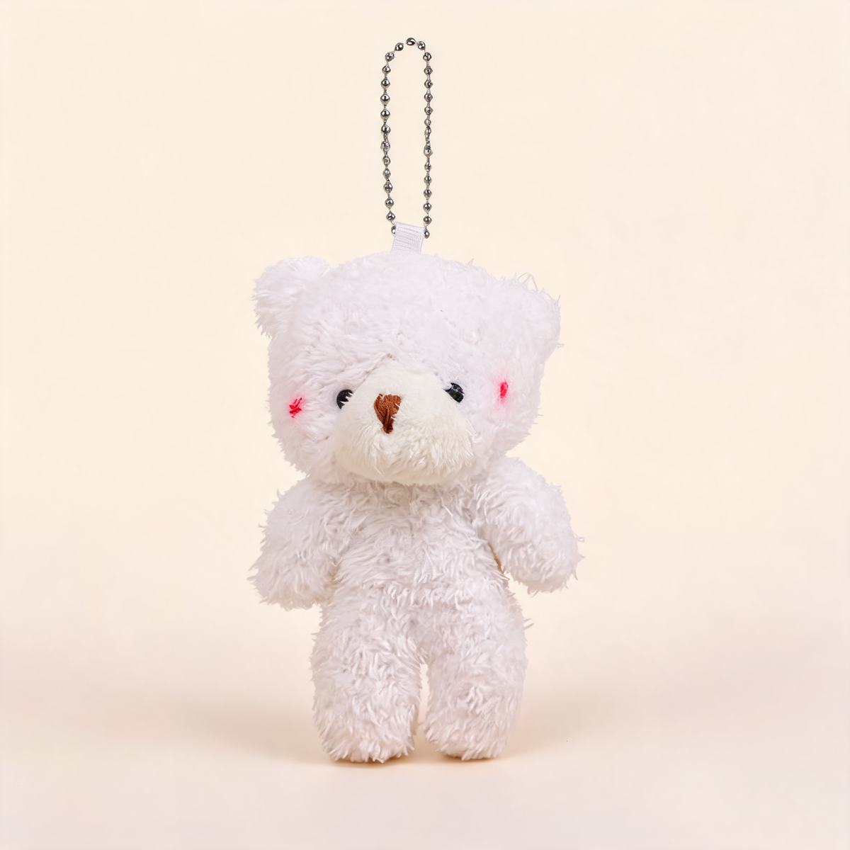 Blush Teddy Bag Charm — front product view | Mak&Malva gallery 1-3
