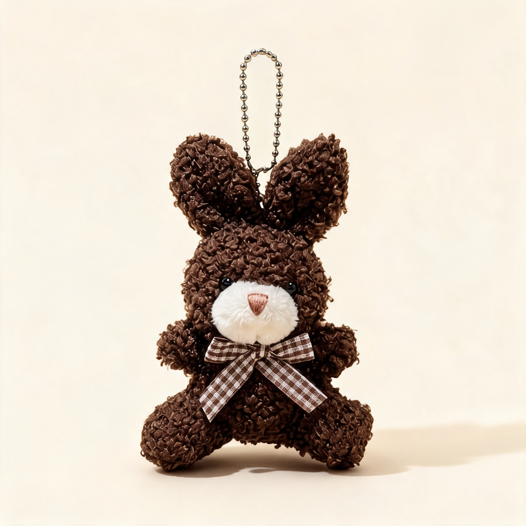 Petite Bunny Bag Charm — front product view | Mak&Malva gallery 1-3