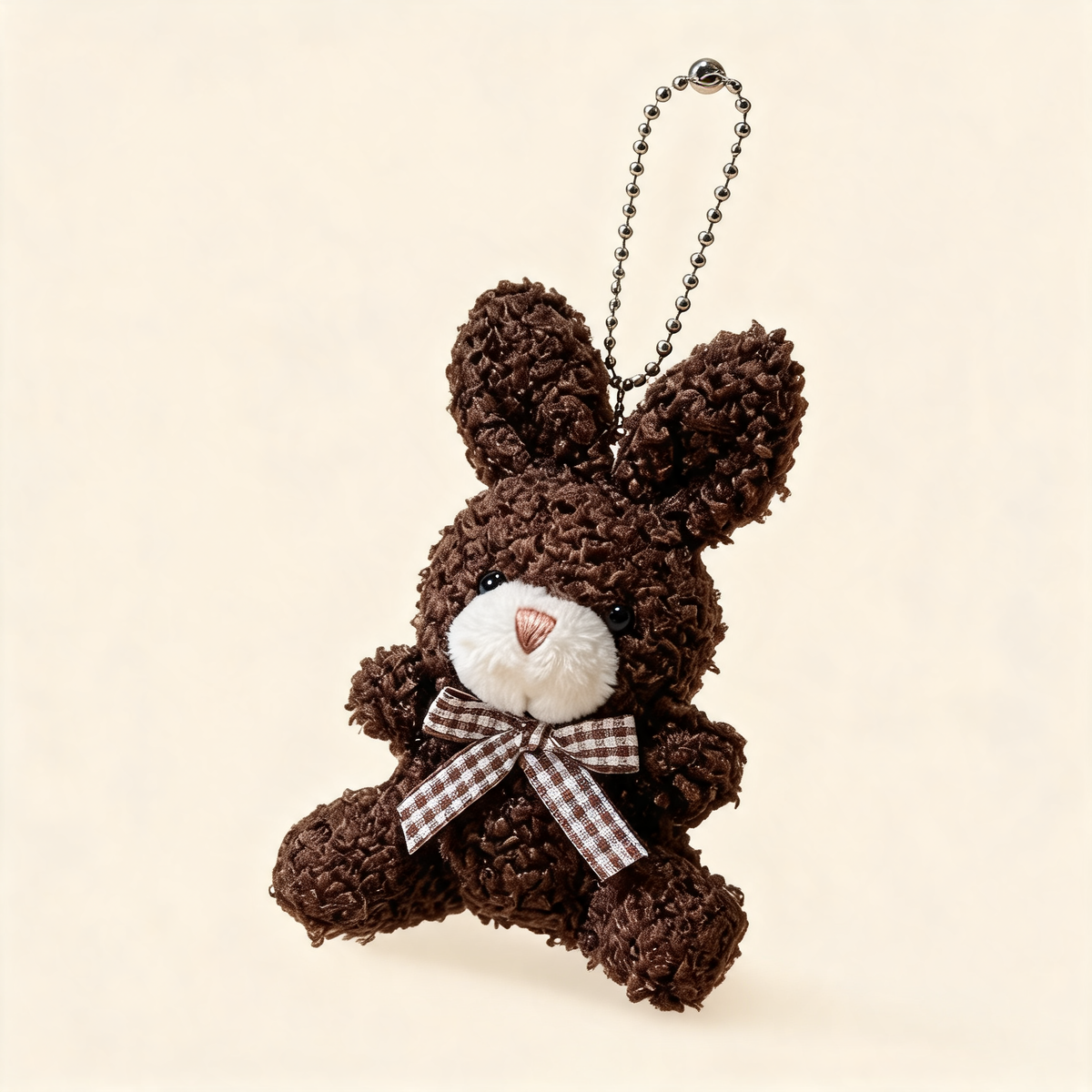 Petite Bunny Bag Charm — three-quarter product view | Mak&Malva gallery 1-3