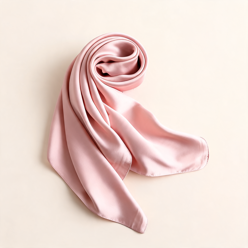 Everyday Satin Square Scarf 70 — front product view | Mak&Malva gallery 1-3