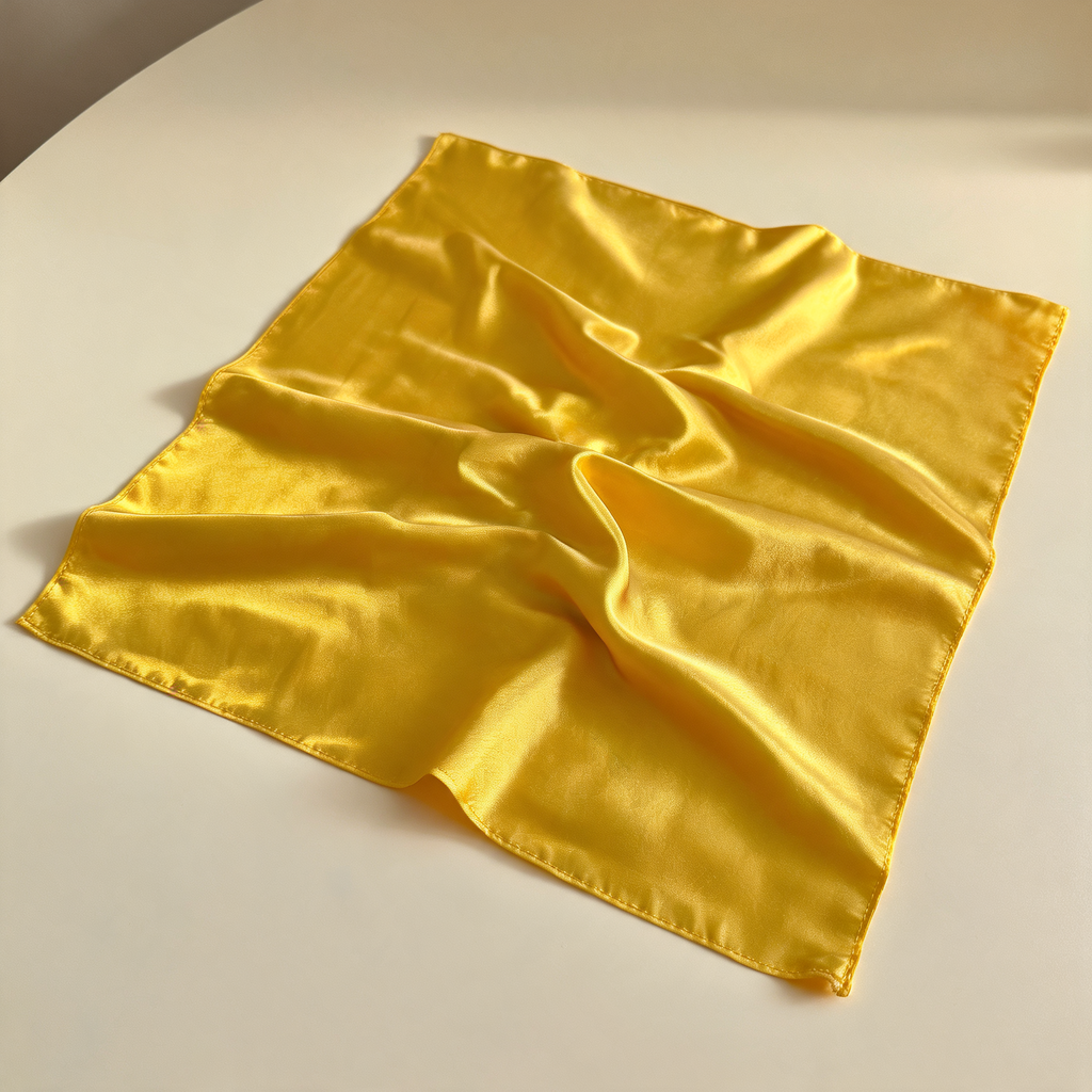 Lustre Square Scarf 90 — three-quarter product view | Mak&Malva gallery 1-3