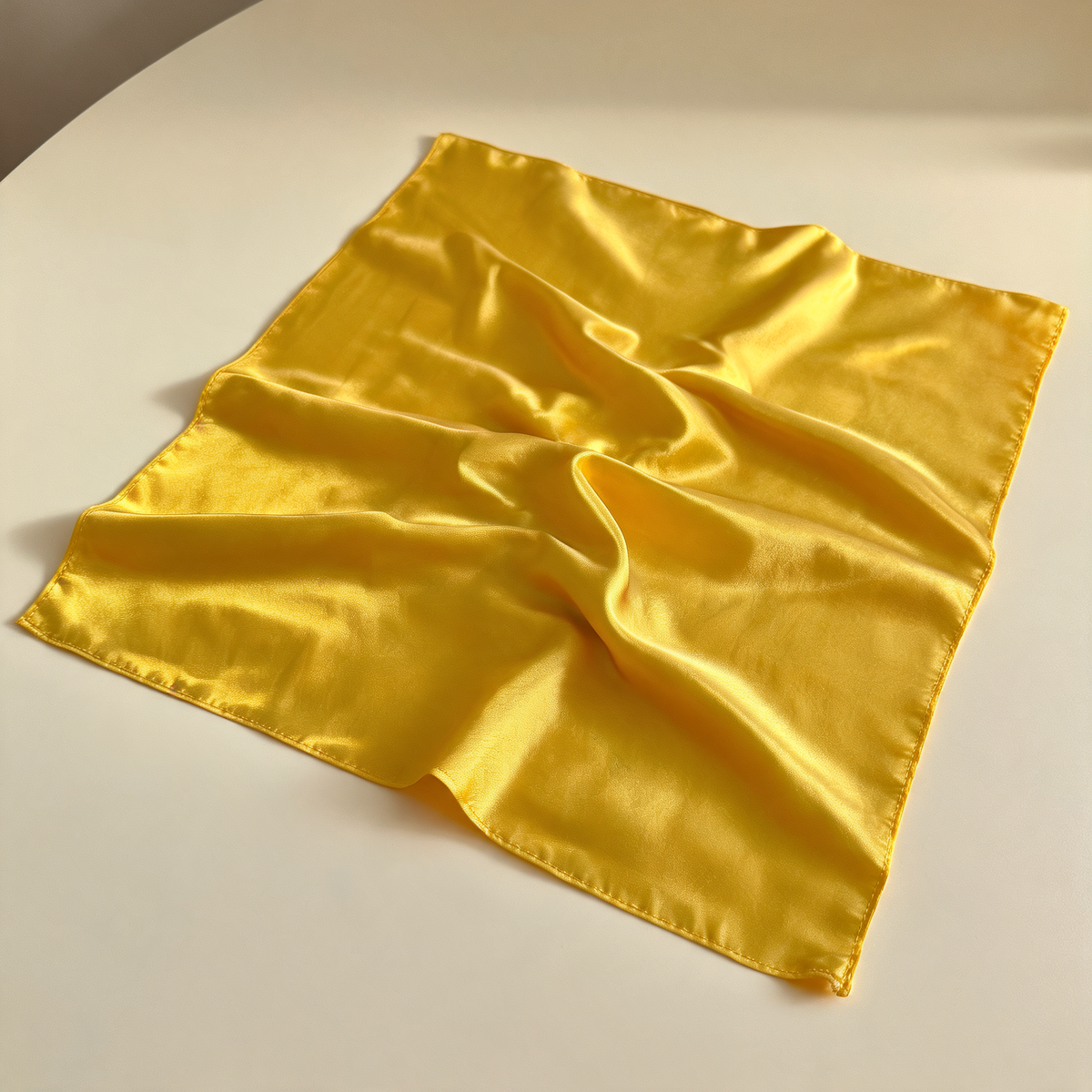 Lustre Square Scarf 90 — three-quarter product view | Mak&Malva gallery 1-3