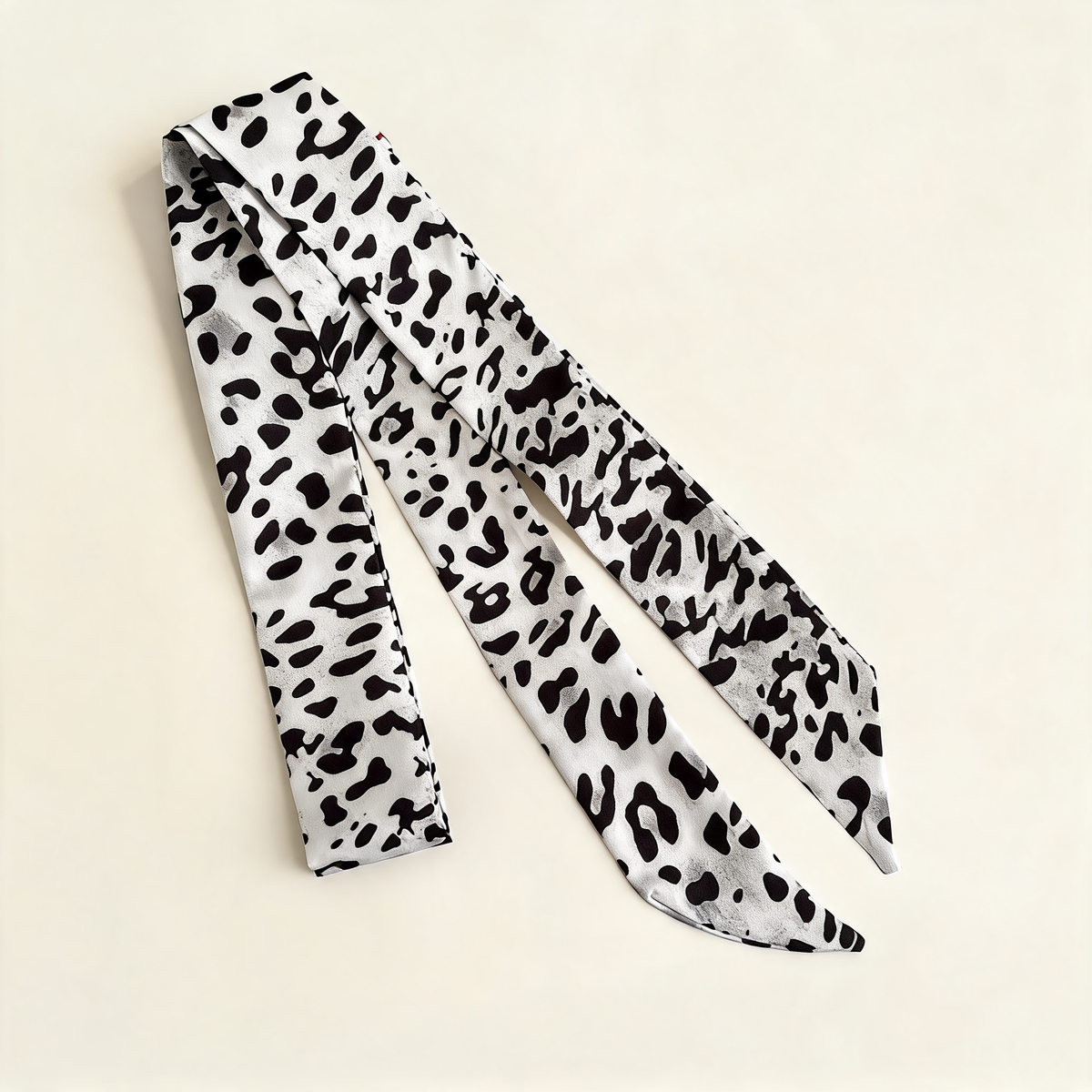 Leopard Ribbon Scarf — front product view | Mak&Malva gallery 1-3