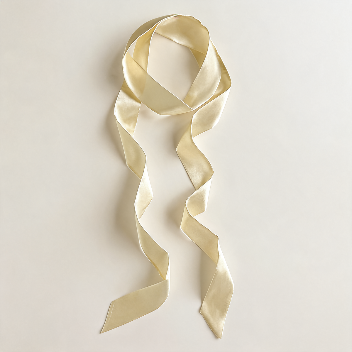 Long Colour Ribbon Scarf — front product view | Mak&Malva gallery 1-3