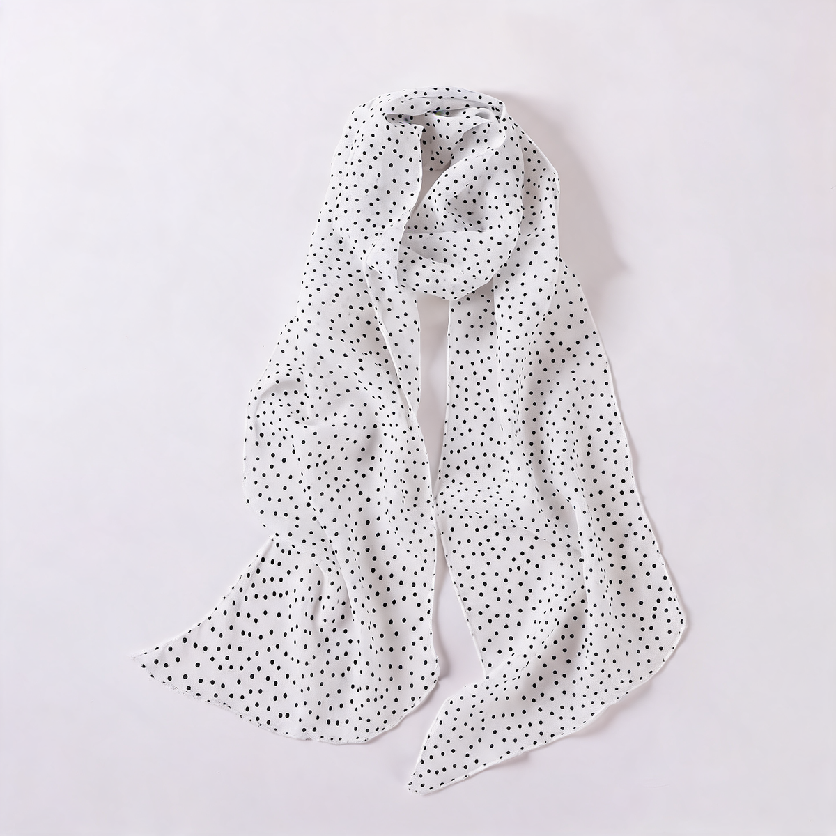 Long Polka Dot Scarf — front product view | Mak&Malva gallery 1-3