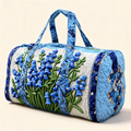 Bluebell Garden Print Carryall — front product view | Mak&Malva gallery 1-3