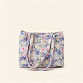 Petite Fleur Quilted Tote — front product view | Mak&Malva gallery 1-3