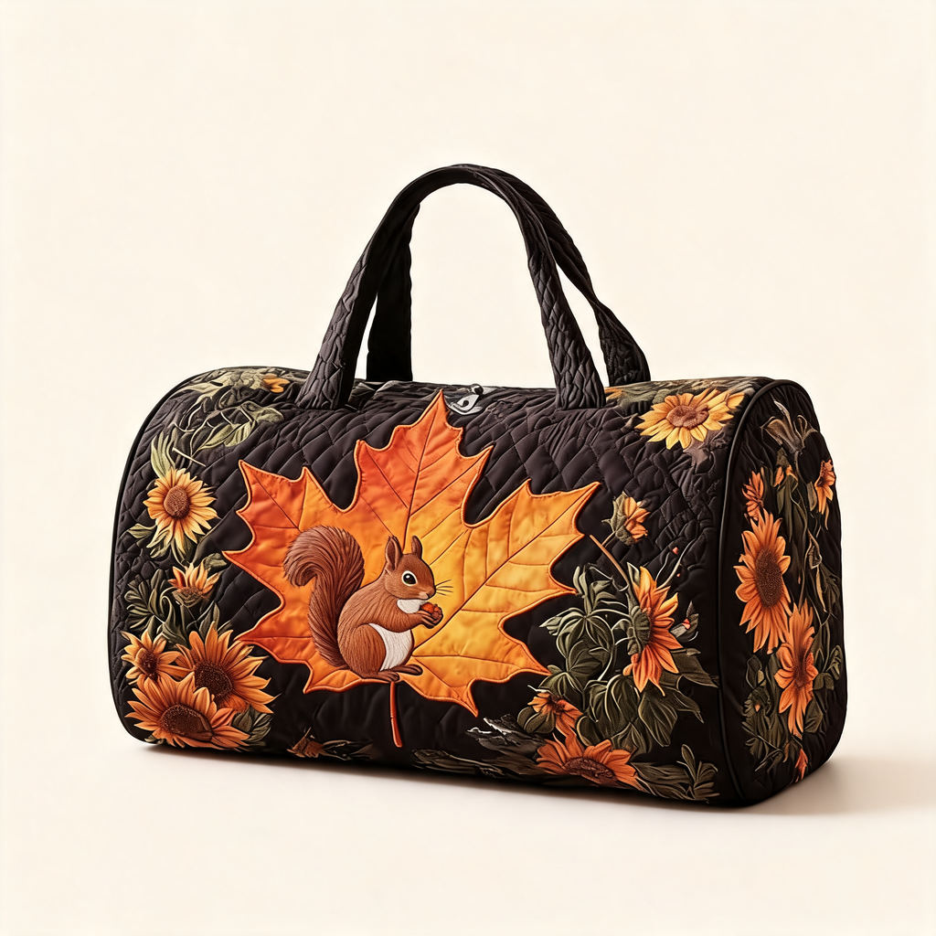 Autumn Woodland Print Carryall — front product view | Mak&Malva gallery 1-3