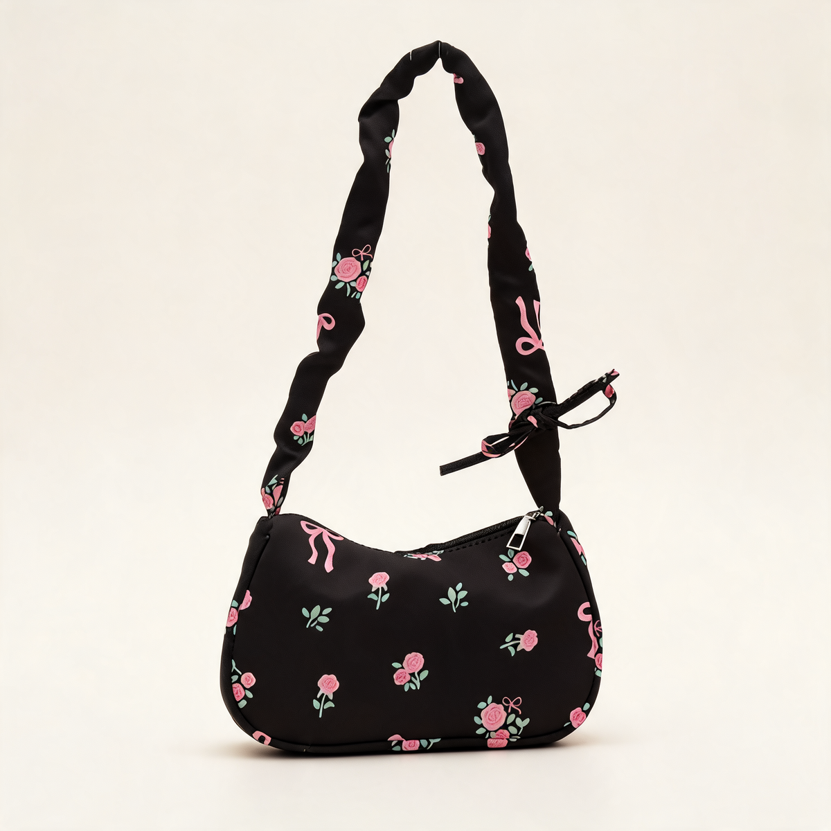 Petal Bow Shoulder Bag — three-quarter product view | Mak&Malva gallery 1-3