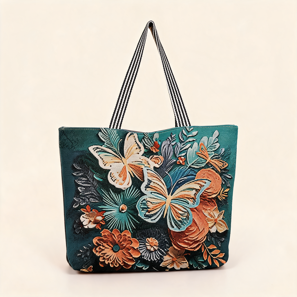 Botanical Tapestry Tote — front product view | Mak&Malva gallery 1-3