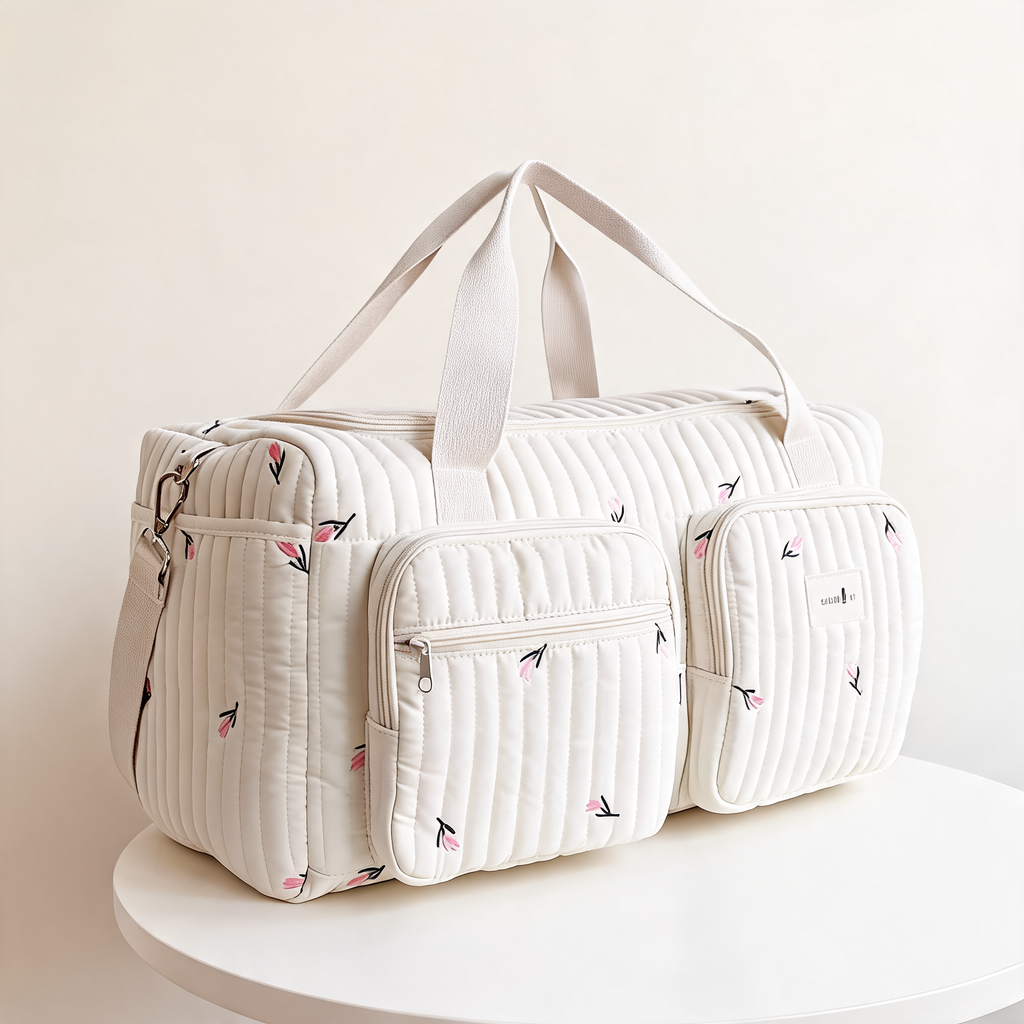 Garden Quilt Weekender — three-quarter product view | Mak&Malva gallery 1-3