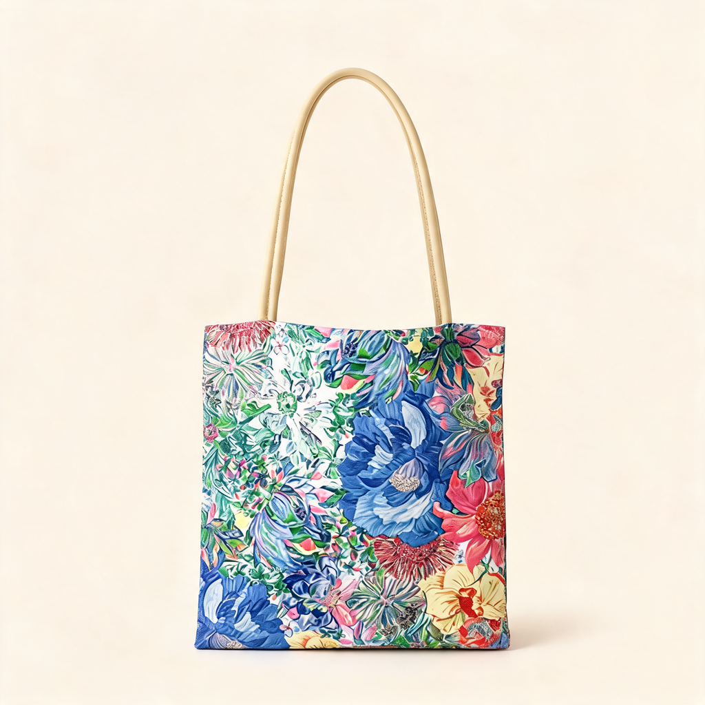Botanical Bouquet Tote — front product view | Mak&Malva gallery 1-3