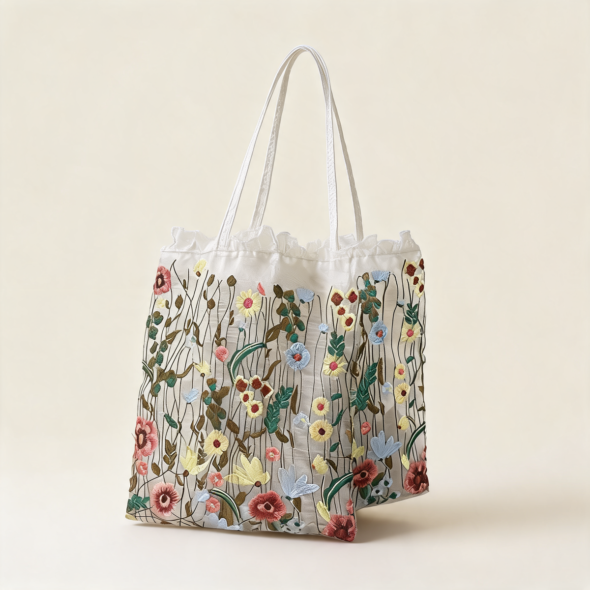 Wildflower Mesh Tote — front product view | Mak&Malva gallery 1-3