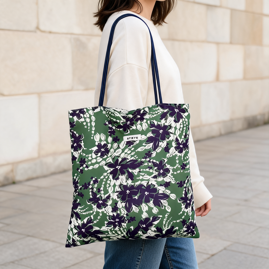 Daisy Field Slim Tote — lifestyle styling | Mak&Malva gallery 1-3