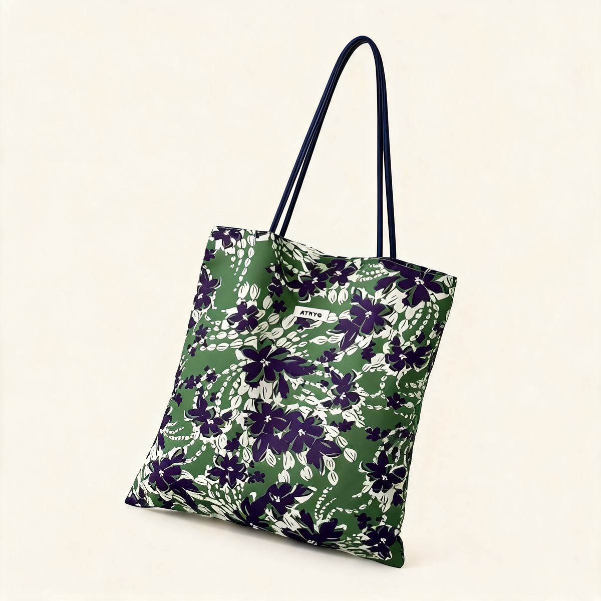 Daisy Field Slim Tote — three-quarter product view | Mak&Malva gallery 1-3
