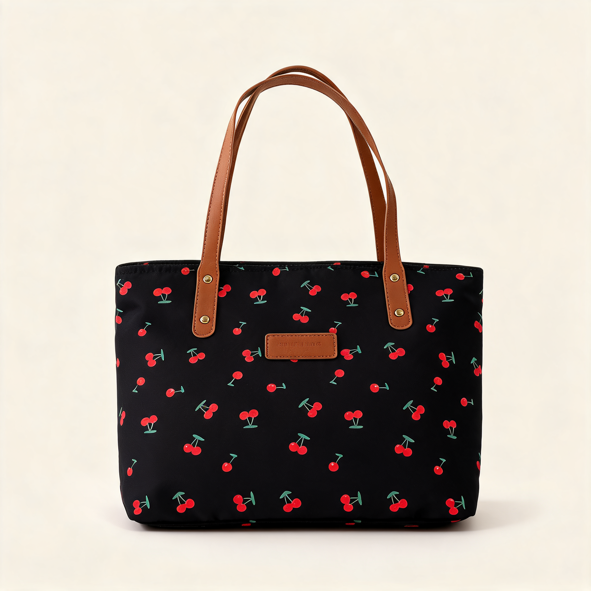 Cherry Day Shoulder Tote — front product view | Mak&Malva gallery 1-3
