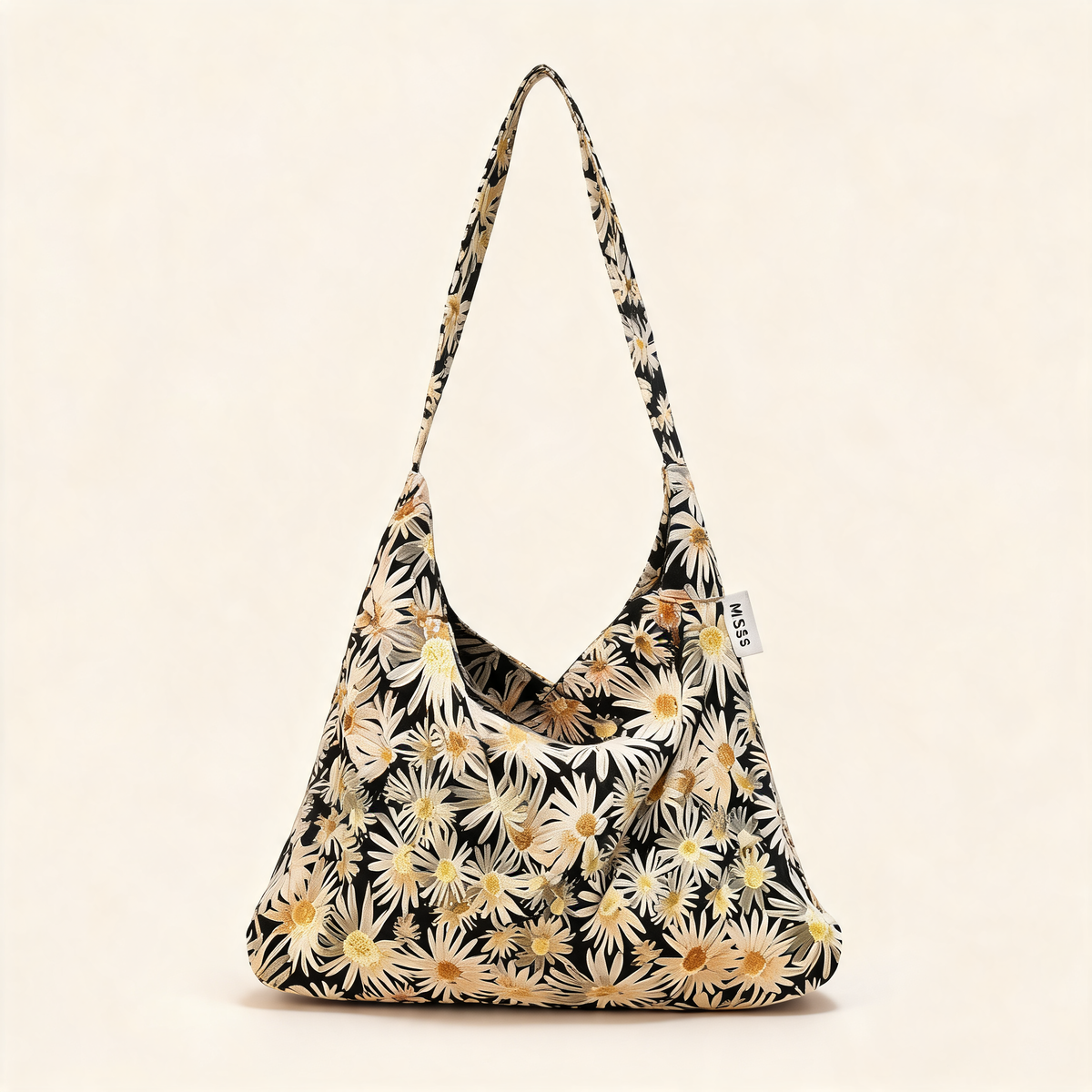 Vintage Floral Cord Tote — front product view | Mak&Malva gallery 1-3