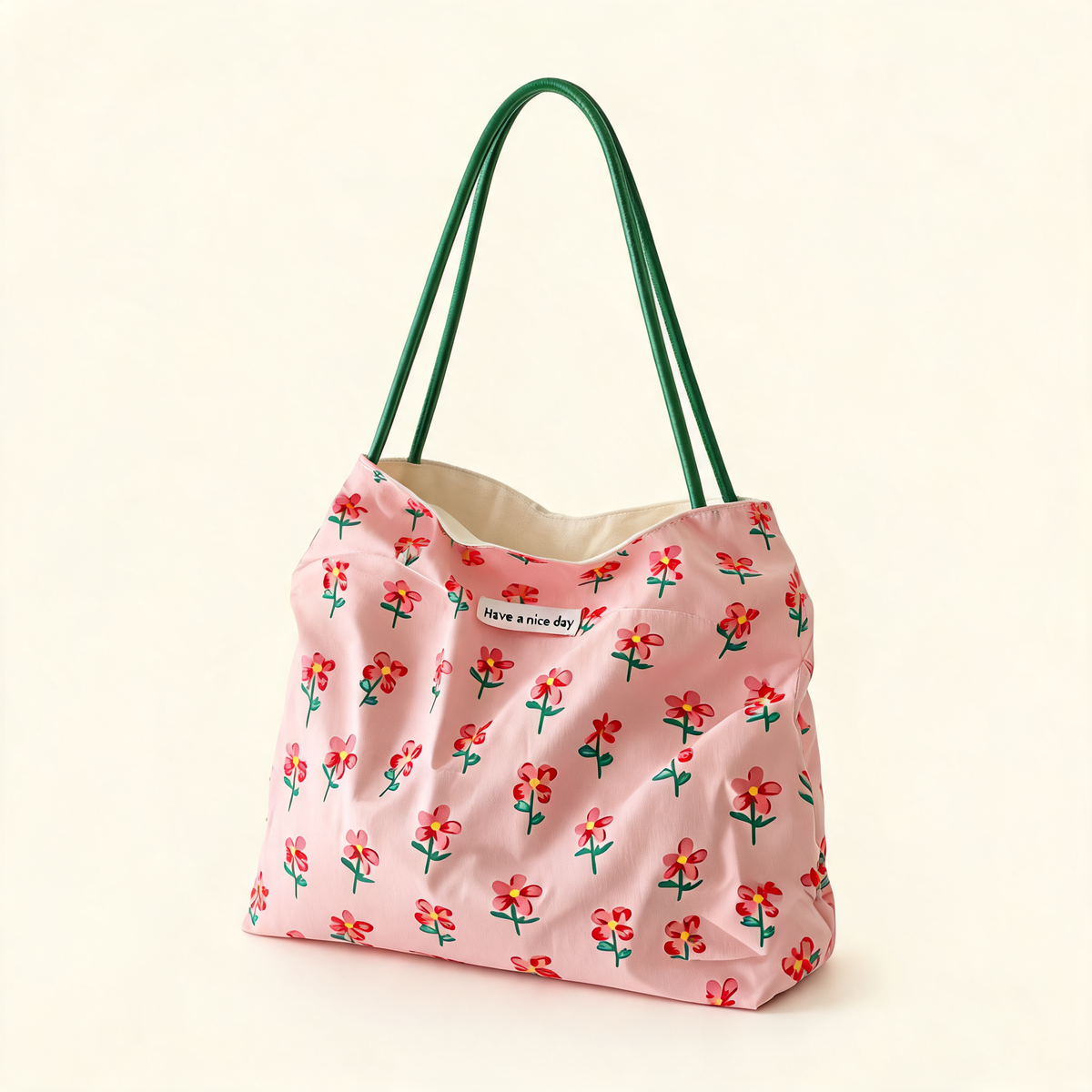 Strawberry Picnic Tote — front product view | Mak&Malva gallery 1-3