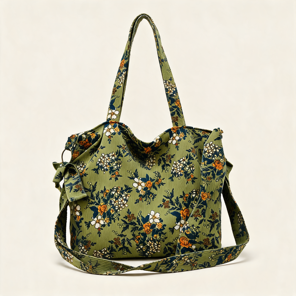 Artist Garden Cord Shoulder Bag — front product view | Mak&Malva gallery 1-3