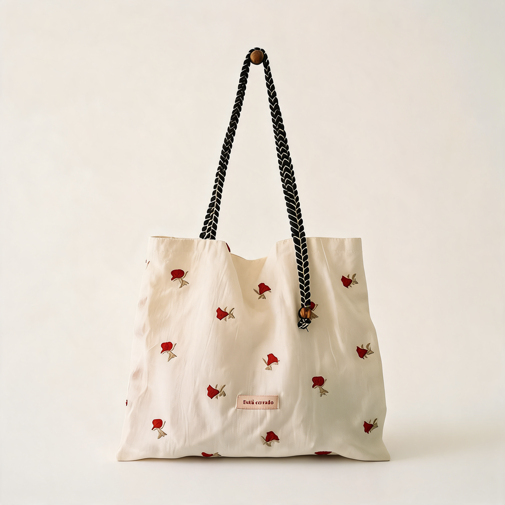 Rose Dusk Lace Tote — front product view | Mak&Malva gallery 1-3