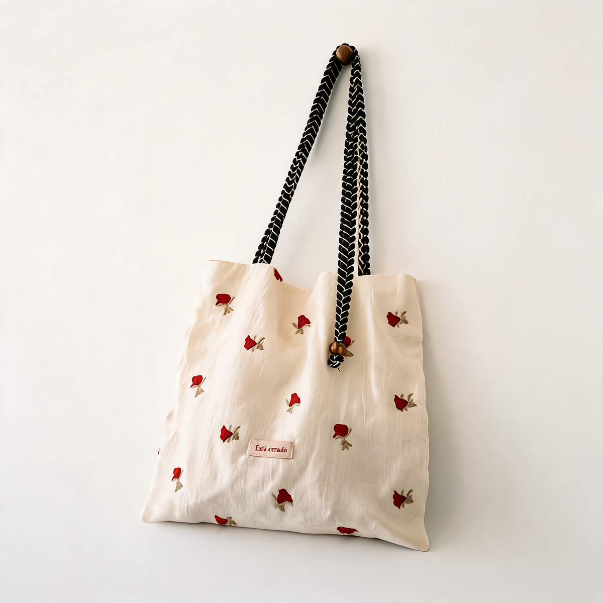 Rose Dusk Lace Tote — three-quarter product view | Mak&Malva gallery 1-3