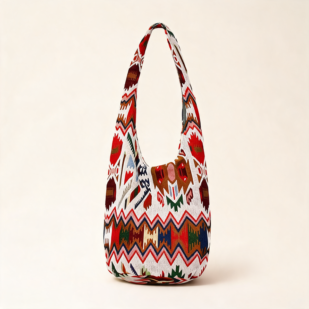 Woven Geometry Crossbody — front product view | Mak&Malva gallery 1-3