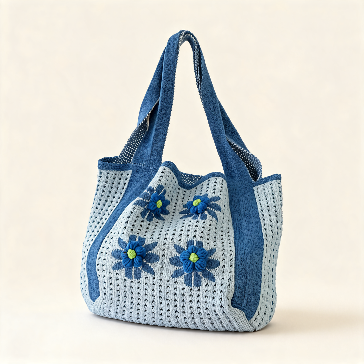 Daisy Knit Shoulder Bag — front product view | Mak&Malva gallery 1-3