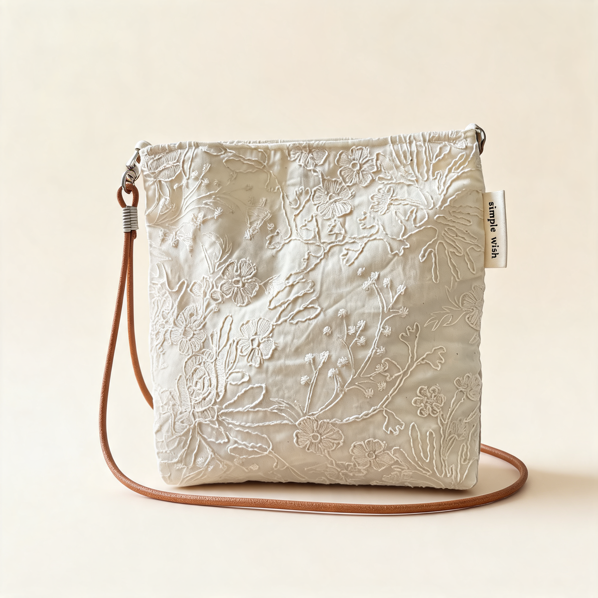Ivory Bloom Mini Crossbody — front product view | Mak&Malva gallery 1-3