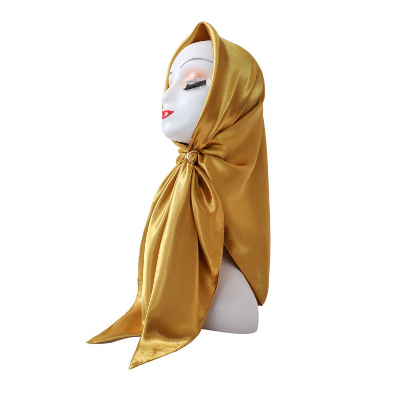 Lustre Square Scarf 90 - Golden Ochre
