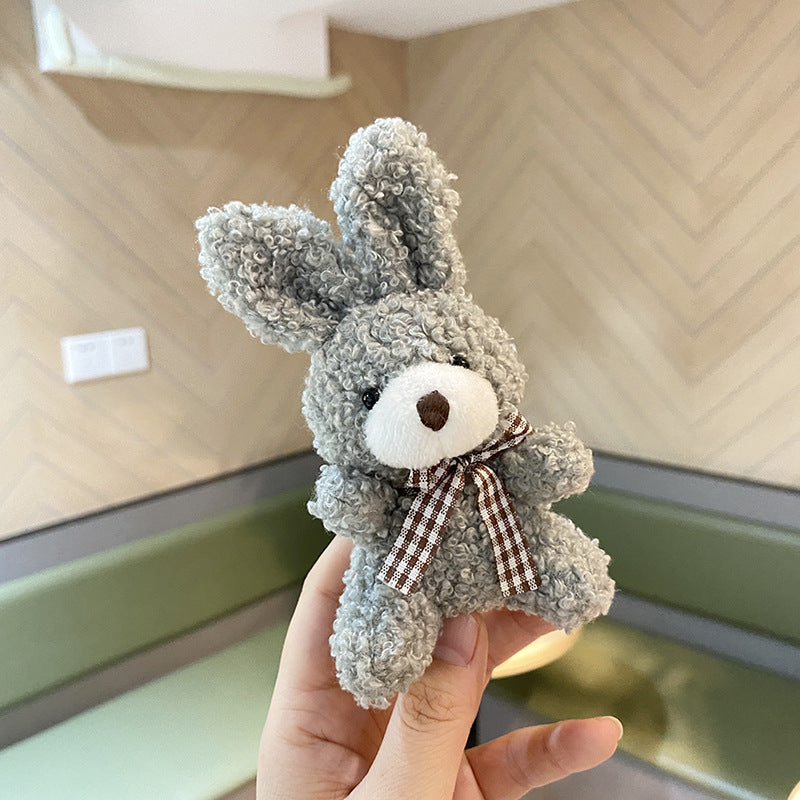 Petite Bunny Bag Charm - Grey