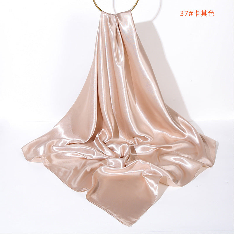 Soft Sheen Square Scarf 90 - Khaki