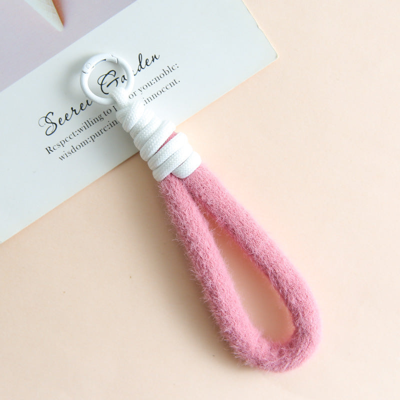 Soft Loop Bag Charm - Fuchsia